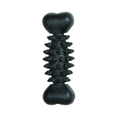 Дентална кучешка играчка Flamingo  Toy Gladiator Bone Black гумен кокал с шипове
